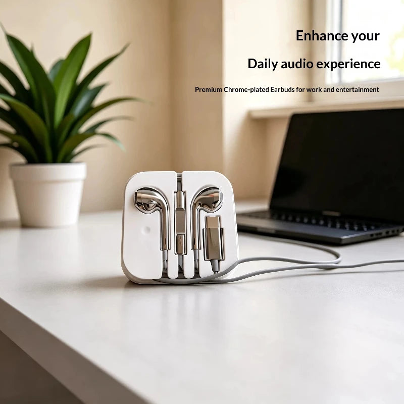 Chrome Ear Buds