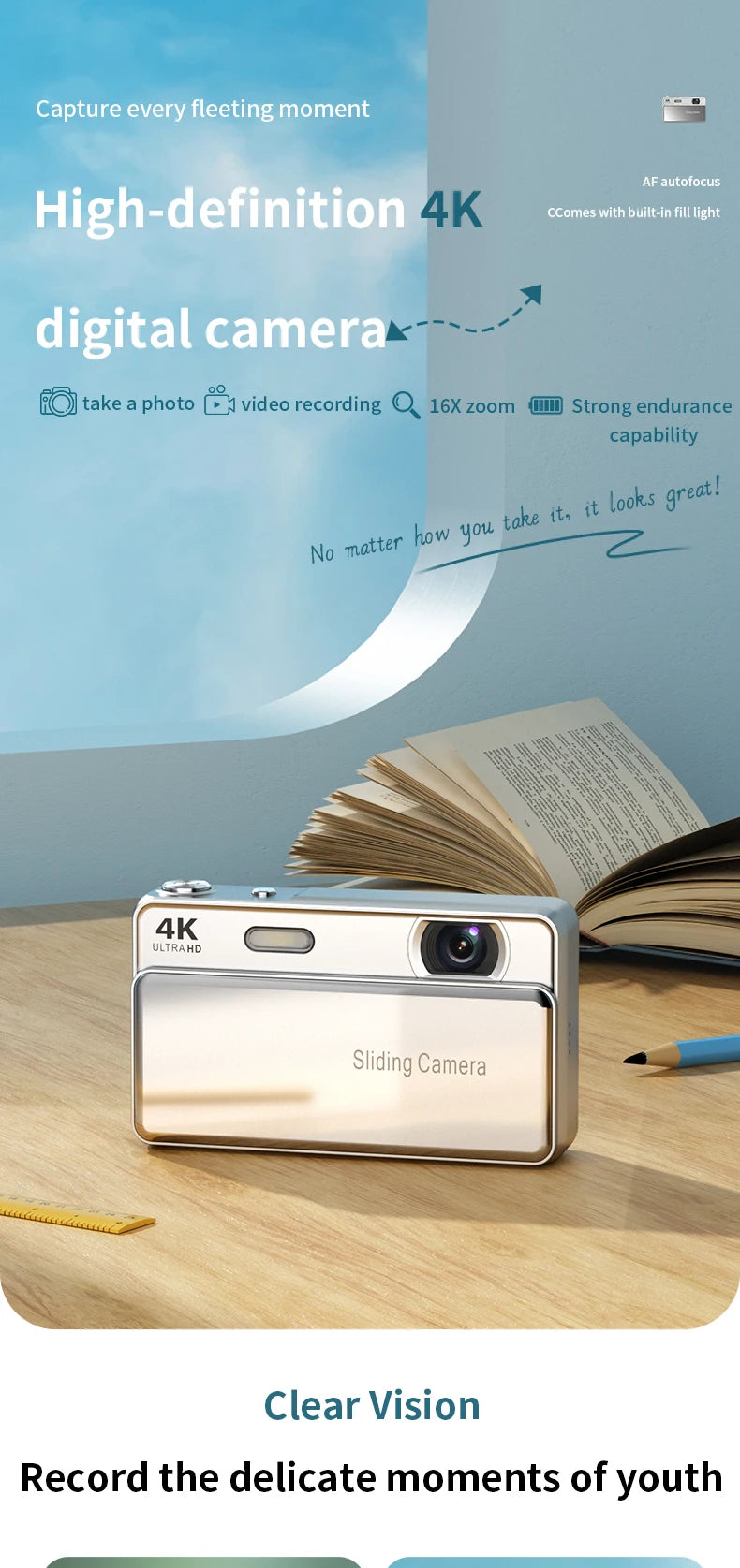 sliding digital camera